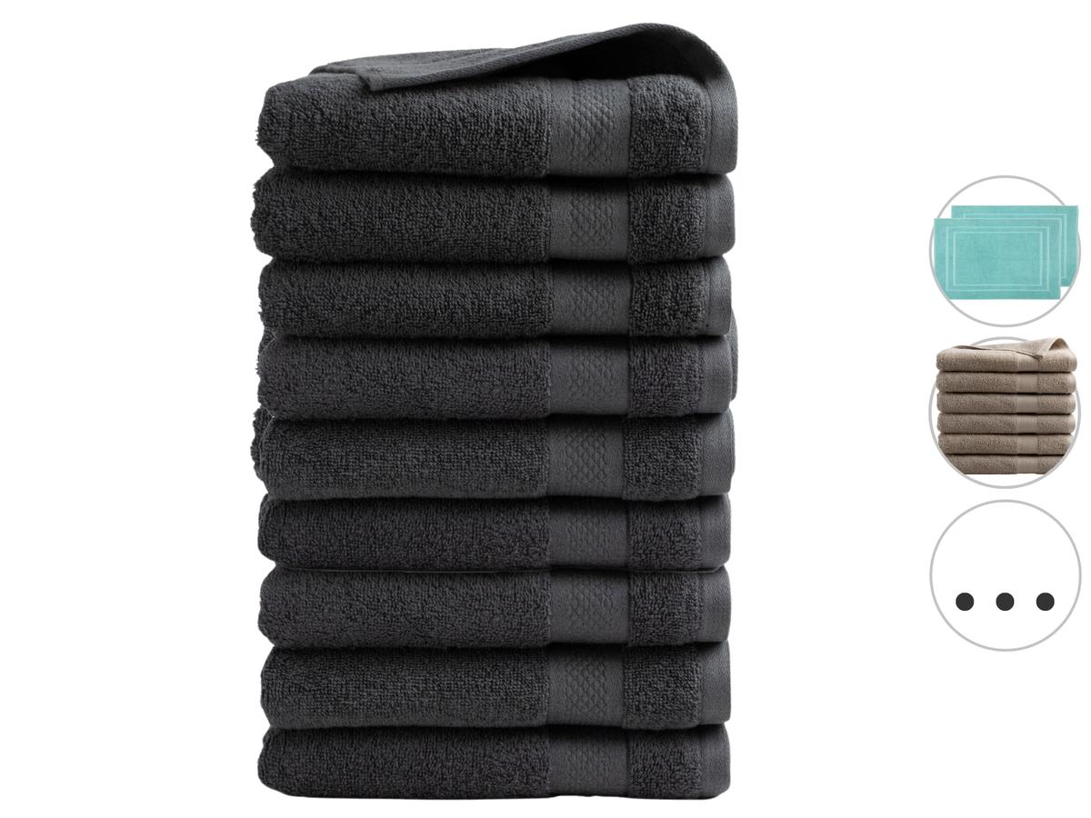 Serviette DoubleDry Collection Hôtel - Noir - dimensions 50 x 100 - lot de 3