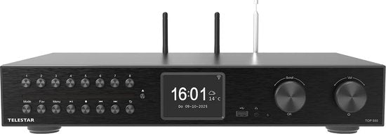 Telestar Top 550 Chaîne Hifi - Lecteur CD - Noir - Compact