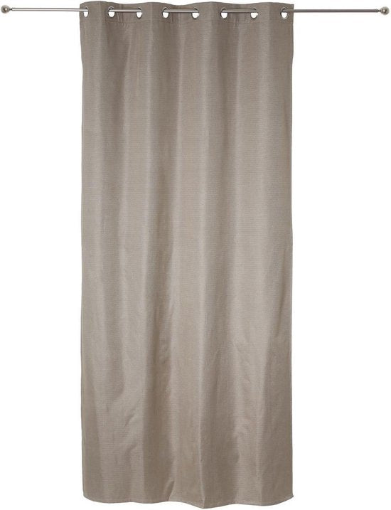 Beau Home Rideau à oeillets - PC rayures - 280 x 280 cm - Beige