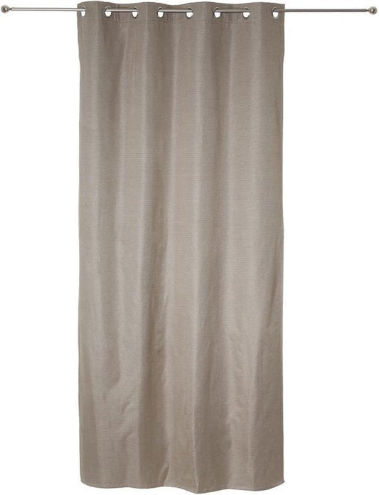 Beau Home Rideau à oeillets - PC rayures - 280 x 280 cm - Beige