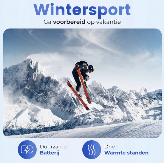Qualitá® Heated Gloves - Gants chauffants - hydrofuges - Gants électriques Taille XL - Compatibilité écran tactile - Sports d'hiver - Rechargeable
