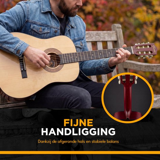 Finesse Acoustic Guitar - with Video Course - Nylon Strings - Classical Guitar - Spanish Guitar - Child - Adults - Natural