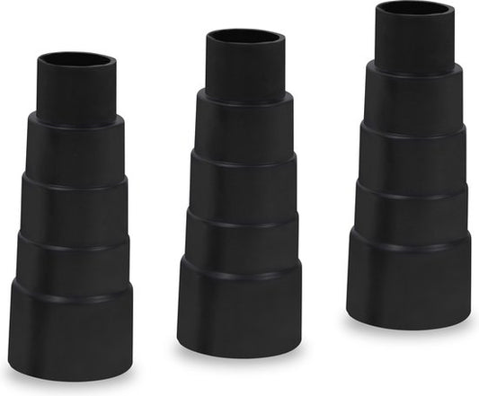 VONROC Adaptateur de vide / Adaptateur universel pour orifices d'extraction de 26-40mm - Pour outils électriques - 3 pièces