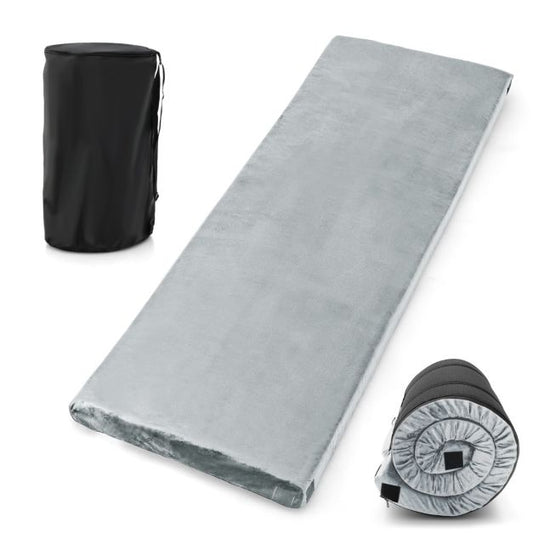Coast Matelas de camping - Mousse à mémoire de forme - Enroulable - 183 x 63 x 7 cm - Gris