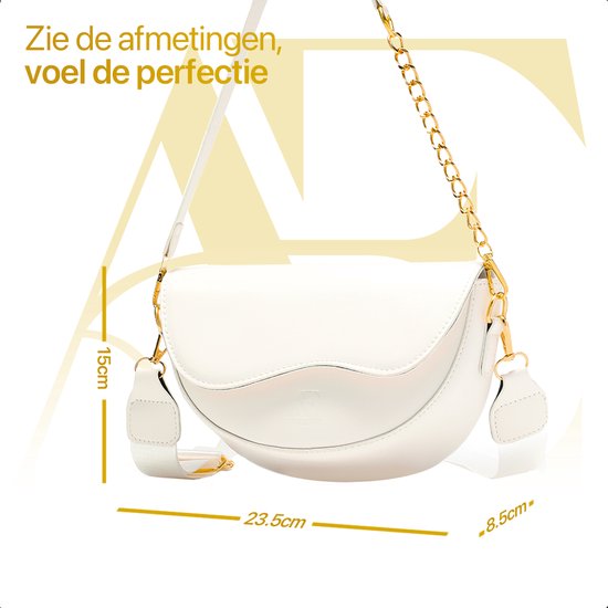 Sac à main pour dames - Pochettes pour dames - Sac à bandoulière pour dames - Pochette - Sac à bandoulière - Sac de soirée - Blanc