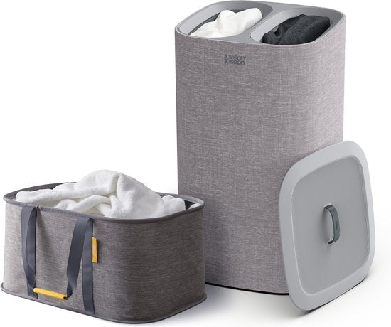 Joseph Joseph - Coffret Love Your Laundry Tota Panier à linge et support - Silicone - Gris