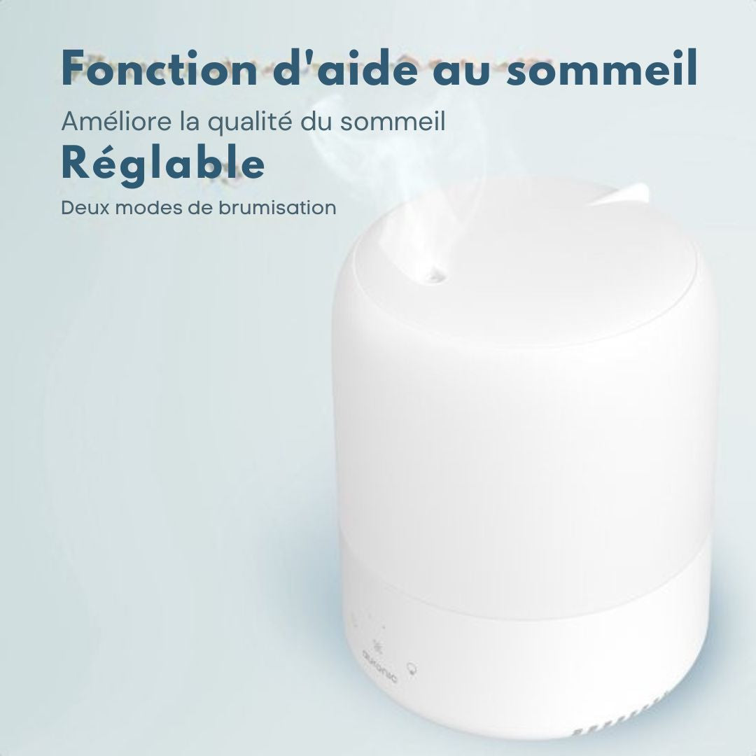 Humidificateur Auronic - 1.9L - Convient pour la chambre à coucher, la chambre de bébé, le bureau, le salon et plus encore - sans PBA - Blanc
