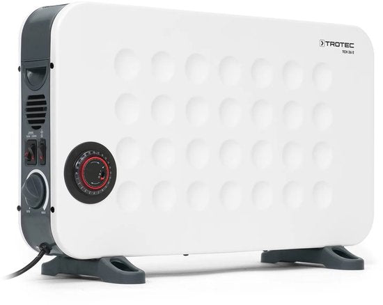 TROTEC Chauffage électrique - Convecteur - TCH 26 E - minuterie - programmable - 3 réglages - protection contre la surchauffe - protection contre le gel