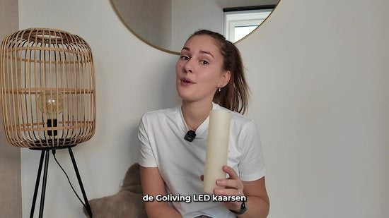 Bougies LED Goliving avec télécommande - flamme mobile - cire véritable - 2 télécommandes - lot de 9