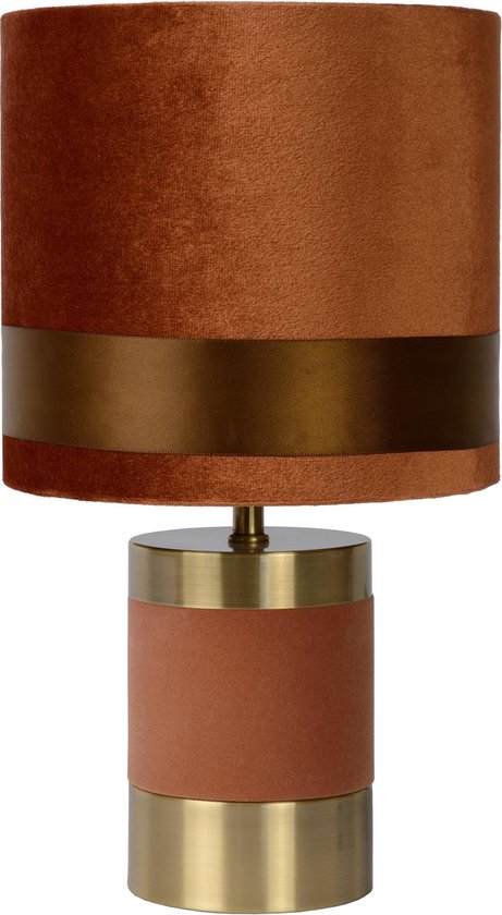 Lucide EXTRAVAGANZA FRIZZLE - Lampe de table - Ø 18 cm - 1xE14 - Marron