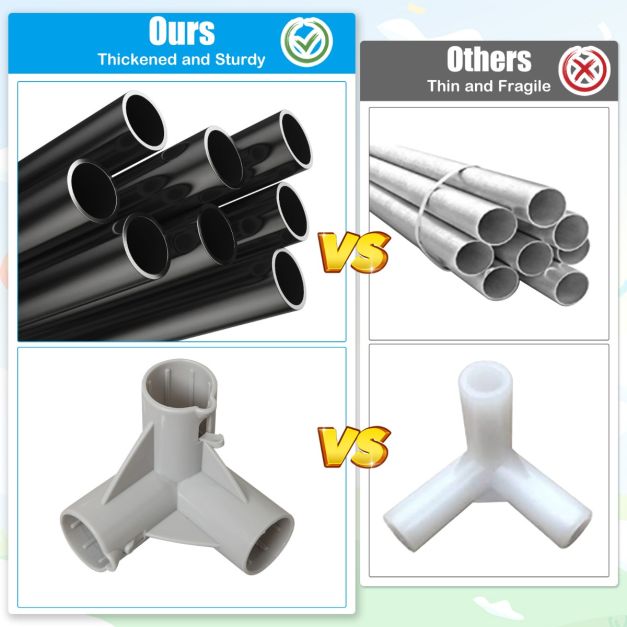 Boîte à bébé pliable Coast avec 2 portes et 50 balles - 206x147x68.5cm