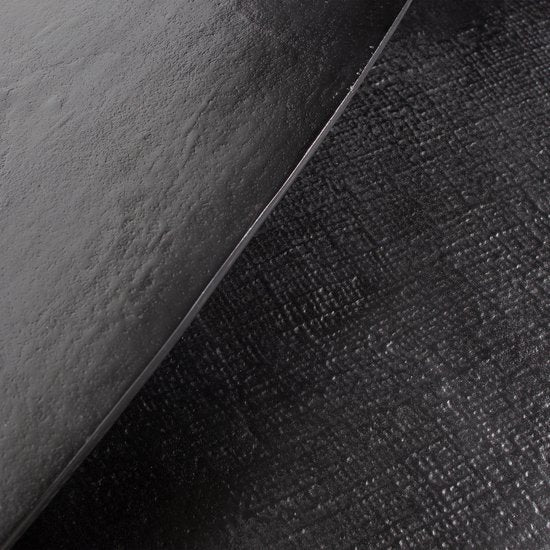WOOOD Table d'appoint triangulaire - Métal - Nickel noir - 49x89x49 - Lot de 2