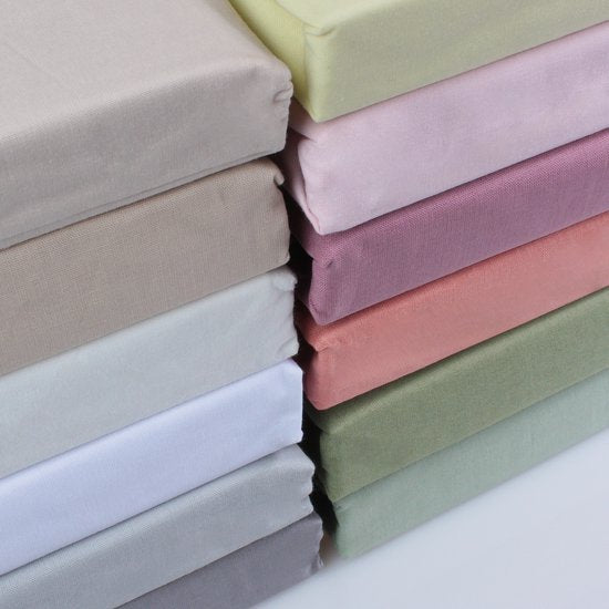 Drap-housse DoubleDry 100% coton naturel - Lit double 180x200 cm - Doux et respirant - Elastique sur tout le pourtour - Vieux Vert