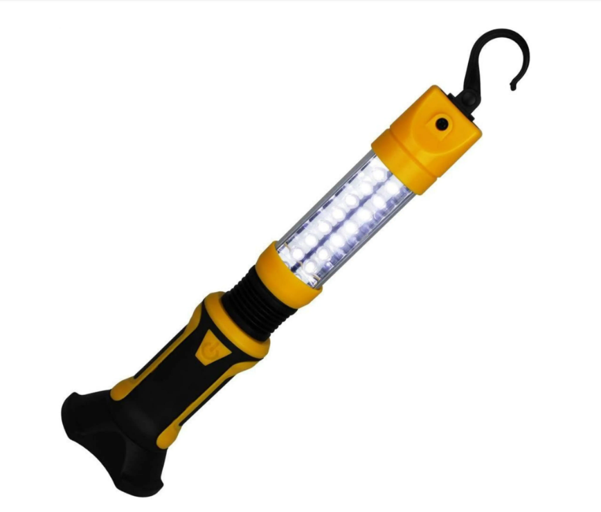 Lampe de travail LED Stanley 14 LED 90 lumens avec aimant et crochet de suspension - 30 x 8 x 8 cm