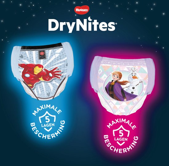 Culottes de protection Drynites - filles - 8 à 15 ans - 13 pièces