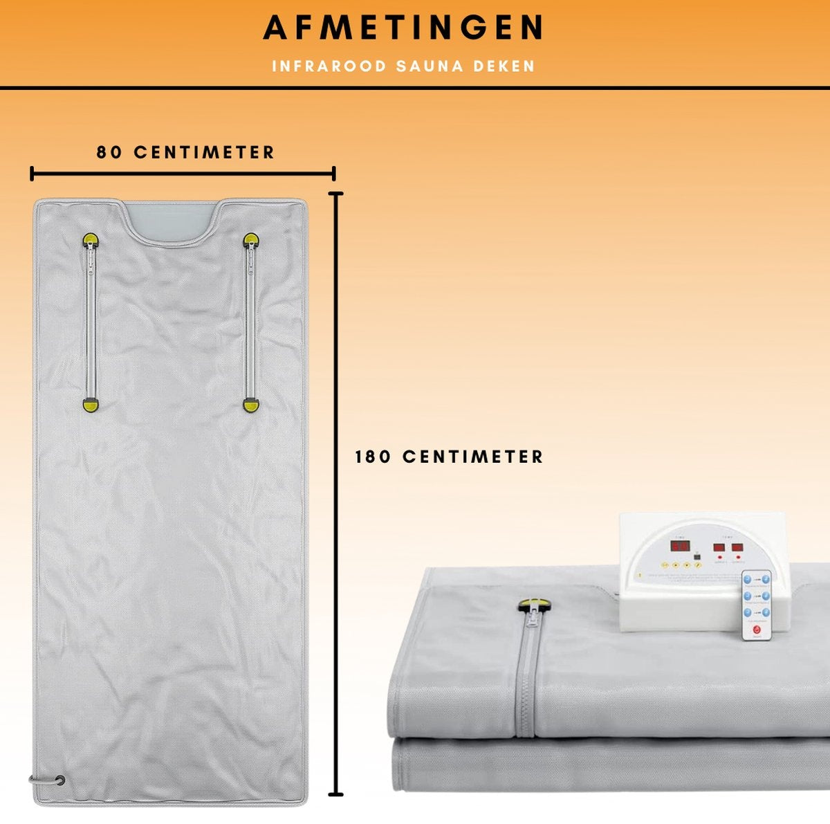 Couverture de sauna infrarouge Niceey - Couverture chauffante électrique - Gris