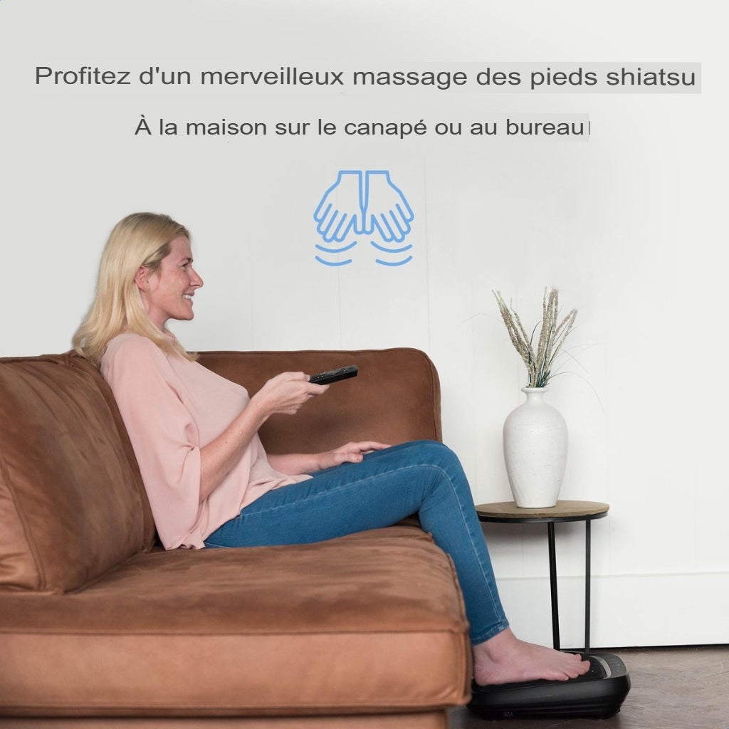 Appareil de massage des pieds Shiatsu Lifeproducts, Noir