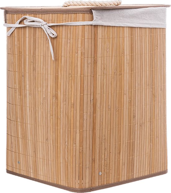 Panier à linge d'angle en bambou 48 litres - Laundry Basket Corner
