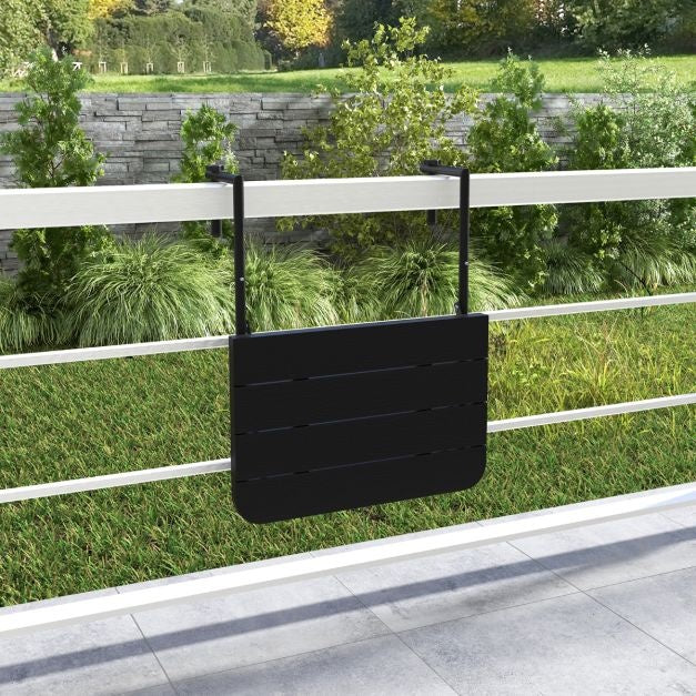Coast Table de balcon - Pliable - 60 x 40 cm - Anthracite