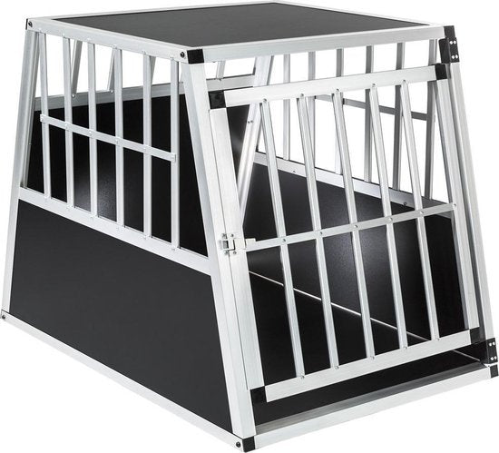 Cage pour chien - Tectake  - Noir/Argent - 90 x 66 x 69,5 cm