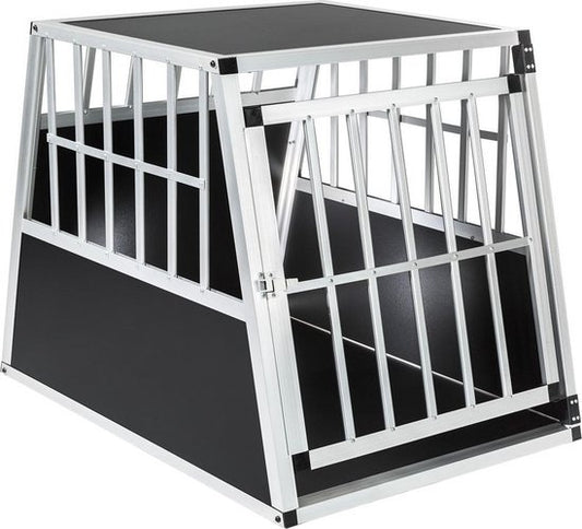 Cage pour chien - Tectake  - Noir/Argent - 90 x 66 x 69,5 cm
