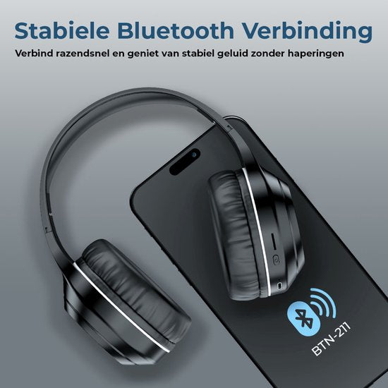 Casque Denver Bluetooth - Suppression active du bruit - Sans fil - Appel mains libres - BTN211 - Modèle 2026