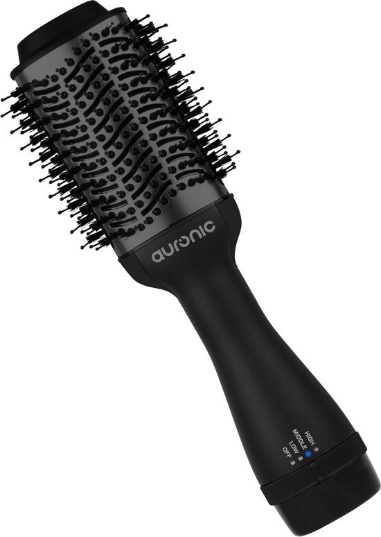 Brosse soufflante - Auronic - Airstyler - Boucleur - Brosse coiffante - Noir