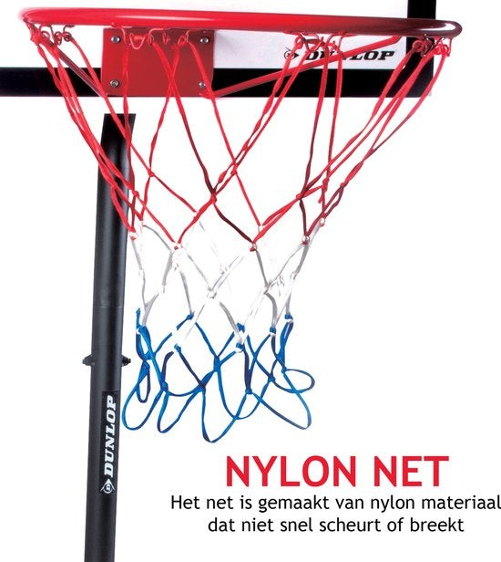 Dunlop Basketball Set - Junior playset - Hauteur réglable : 165 - 205 cm - Support de basket, ballon, pompe