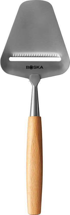 Boska Cheese Slicer Amigo - Trancheur pour fromages affinés et matures - antiadhésif - ergonomique - acier inoxydable et bois de hêtre