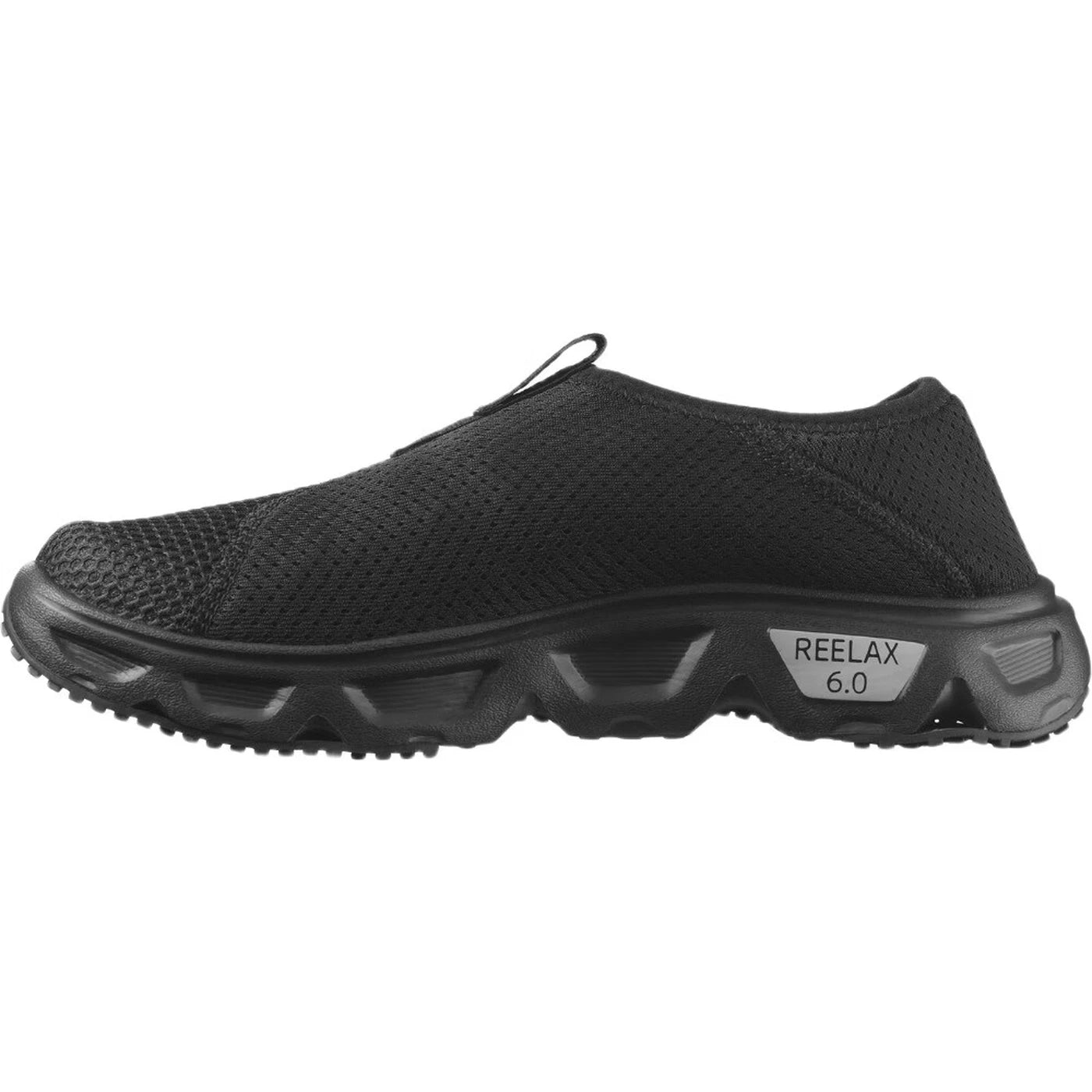 Salomon Reelax Moc 6.0 Chaussures de récupération pour femmes - Noir - Modèle sans lacets avec talon rabattable - Maille respirante - taille 37 1/3