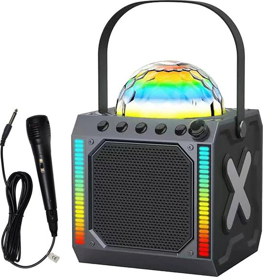 Denver Karaoke Set Children & Adults - Disco Lights - Bluetooth - Incl. Microphone - Speaker Party Box - Party Box - BTM618