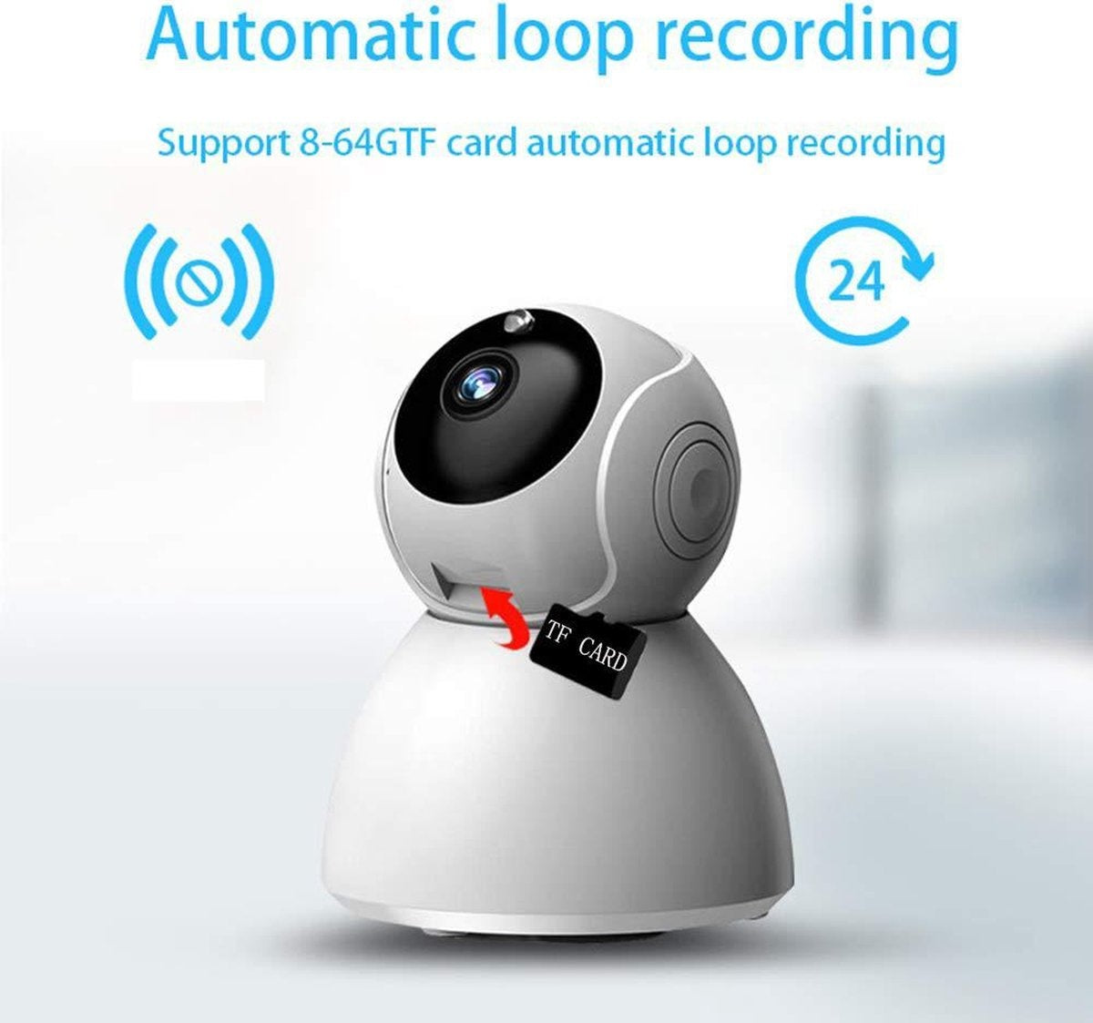 Caméra IP avec détection de mouvement - babyphone - caméra sans fil avec support wifi + application