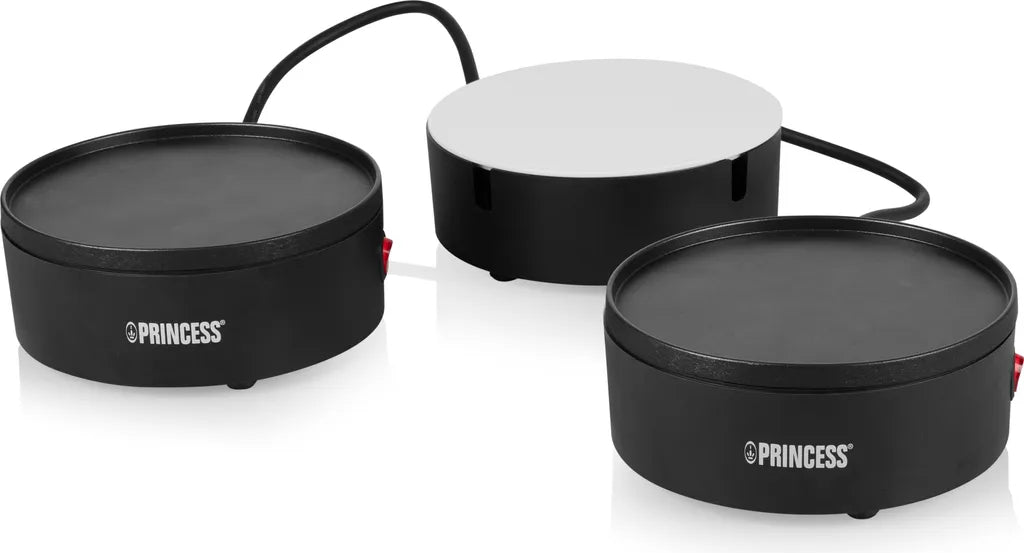 Ensemble de table Princess « You & Me » – Grill de table pour 2 personnes – 600 W – Avec plateau de service