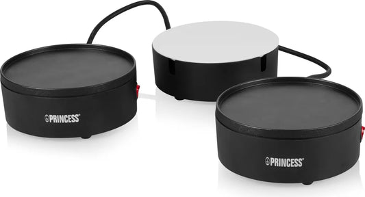 Ensemble de table Princess « You & Me » – Grill de table pour 2 personnes – 600 W – Avec plateau de service