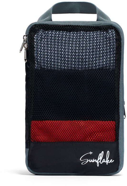 Cube de rangement avec fermeture éclair de compression - Cube de compression séparé - S - Maille noire | Sunflake
