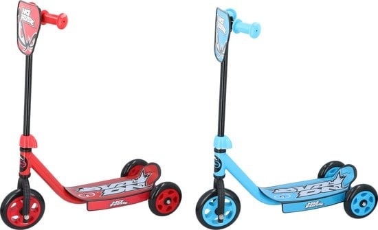 No Fear Kids scooter - 3 roues - 3+ - Max 20 Kilo - Bleu ou Rouge