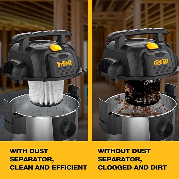 Détendeur de poussière cyclonique DeWALT - 38 L - Professionnel - Noir