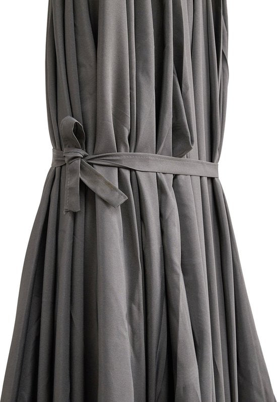 LIFA GARDEN - Parasol Double avec Housse de Protection - Parasol XXL en Anthracite avec Housse - Imperméable - 450 x 270 cm