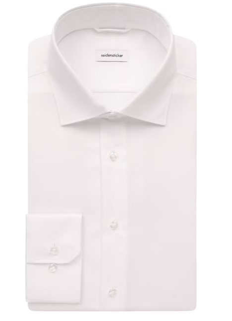 Seidensticker New Kent Business Shirt - Regular Fit - White - Taille M - Longueur du dos env. 80 cm - Longueur des manches env. 64 cm