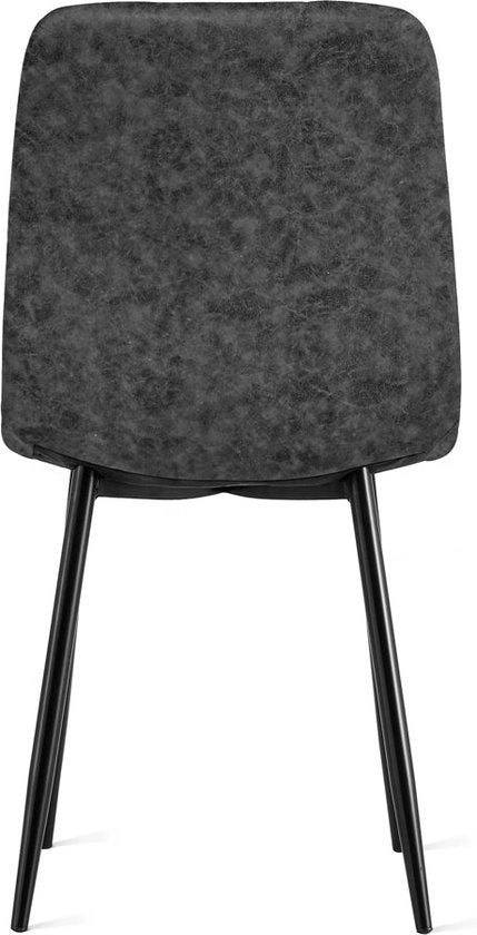 Refurna - Chaise de salle à manger Yerevan Microleather Anthracite
