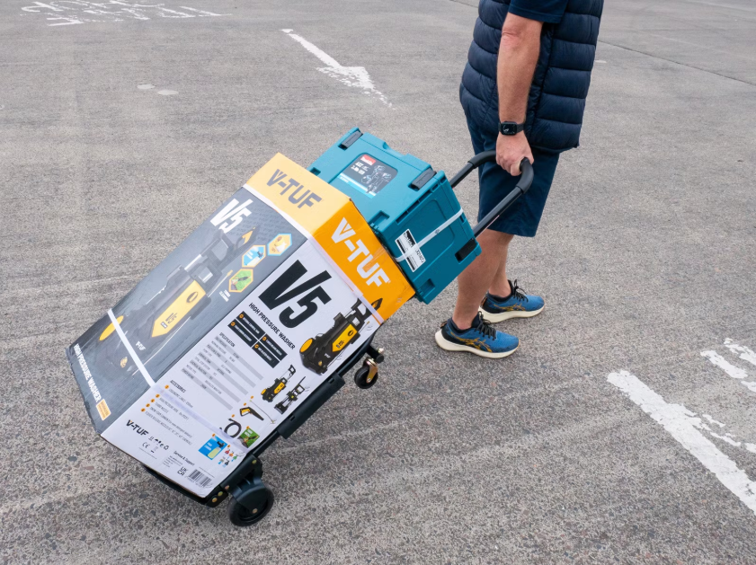 Cosco 2-in-1 Strolley & Trolley | Pliable, 82,55 x 42,93 x 77,22 cm, Noir