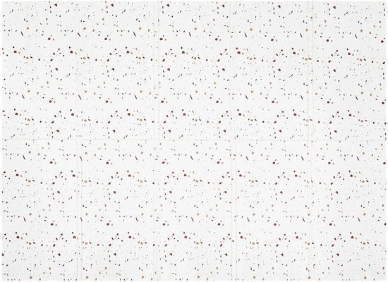 NilaFee® - Tapis de jeu pour bébé - Tapis de jeu - Antidérapant - Pliable - Sac de rangement - 147 x 190 - XPE - Certifié CE - Hydrofuge - Voiture - Avion - Terrazo Brown