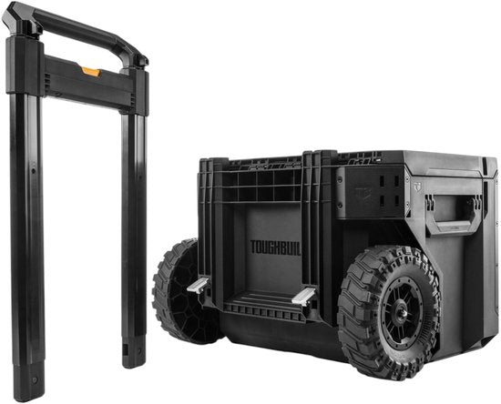 ToughBuilt® StackTech Rolling Tool Box - Grande boîte à outils roulante noire 61 x 43 x 38 cm