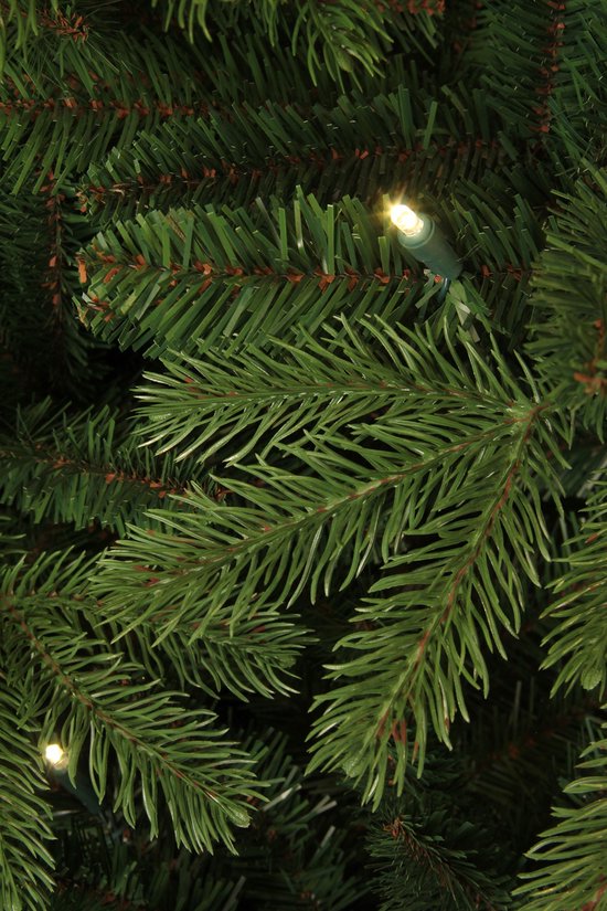 Black Box Trees Brampton Artificial Christmas Tree with LED Lights - H215 x Ø142 cm - Vert