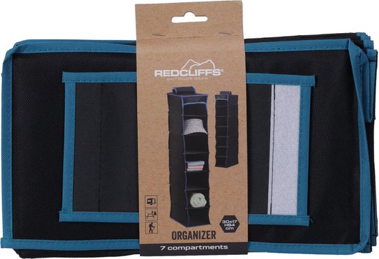 Organisateur de tente Redcliffs - Organisateur suspendu 7 compartiments - 30x17x84cm- 600D Oxford polyester enduit PU