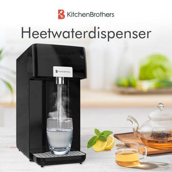 KitchenBrothers Distributeur d'eau chaude - 100 ? - 250 ml - 2.5L - Noir