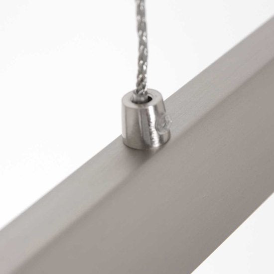 Suspension Profilo 3318ST de Steinhauer, en acier, largeur 150 cm, hauteur réglable de 110 à 170 cm, 2 100 lumens, design moderne pour une utilisation en intérieur