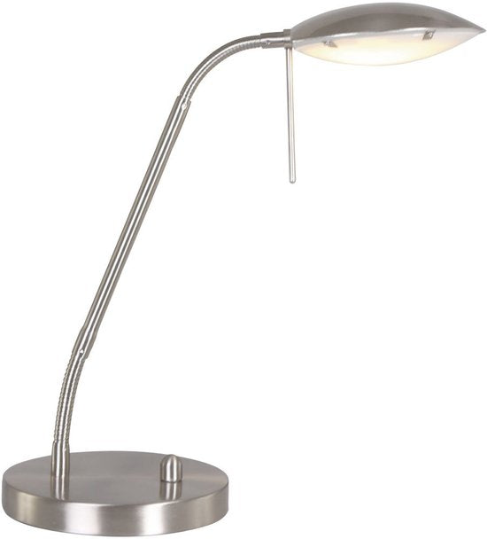 Lampe de table en acier Biron 1315ST - Inclinable et réglable - Design moderne - Mexlite - Cordon de 194 cm inclus - Hauteur : 25 à 46 cm