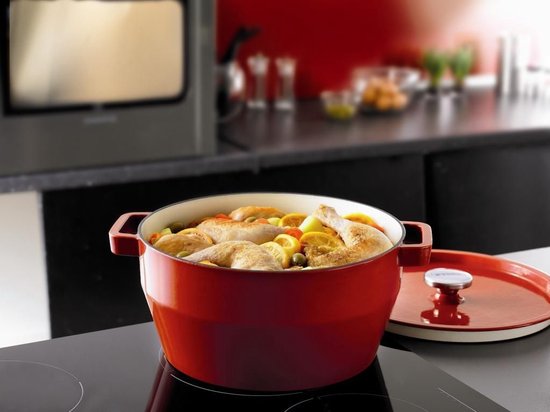 Casserole Pyrex Slowcook - Fonte - Ø 24 cm - 3.6 l - Rouge