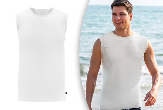 Milanoro - M - T-shirt sans manches - Gris clair